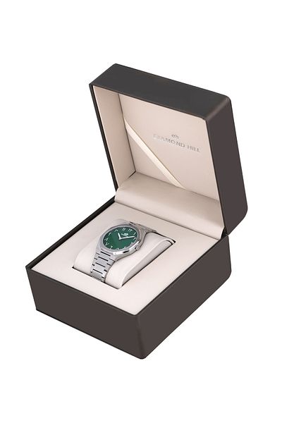 DIAMOND HILL Men's Watch Silver Green Dial Model DHSSGR43050M