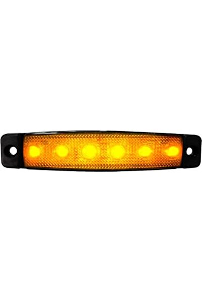 Sanel 24V Üniversal Parmak 6 Led Basamak Sarı SBB24Y6