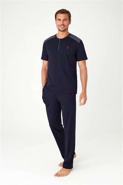 U.S. Polo Assn. Η.Π.Α. Polo Assn. 12032 - Ανδρικό σετ πιτζάμες 3 τεμαχίων
