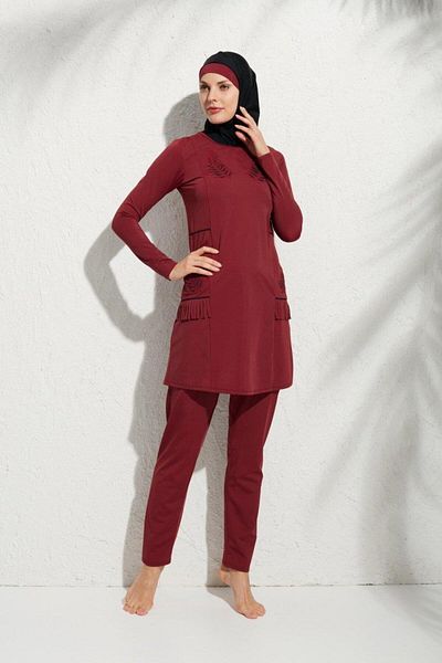 Pierre Cardin 191913   Costum de baie hijab aplicat cu mâneci lungi