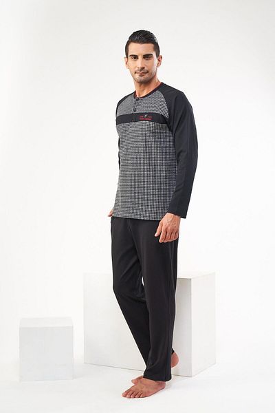Pjs Pijama Pjs 22614 Ανδρική μακρυμάνικη πιτζάμες