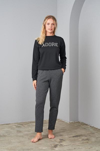 Pjs Pijama Pjs 24586 Set sport cu două fire imprimate cu piatră subțire pentru femei