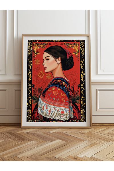 HOMEPACK Единична картина в дървена рамка, единичен плакат, картина TK/787