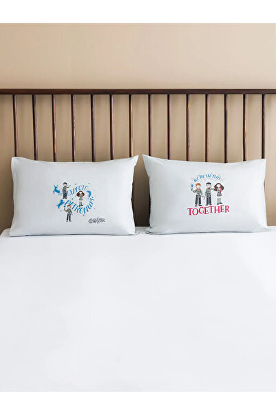 LC Waikiki Lcw Home Grey Harry Potter Printed Pillowcases Set of 2 50X70 cm