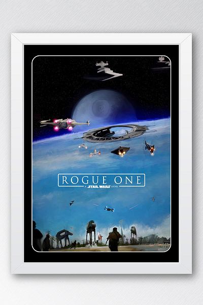 Saturn Pictură cu zece cadru Star Wars Rogue - Pictură poster Space Wars Fim
