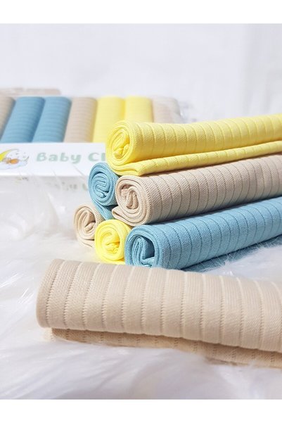 bebek_iklimi Baby Mouth Wipes 7 Pack 22X22 cm 100% Cotton Soft as Your Baby's Skin!