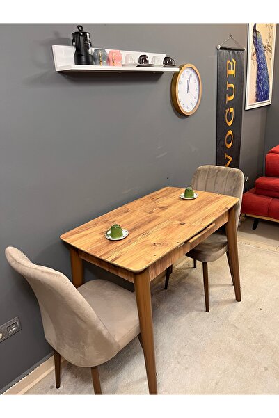 VOGUE TASARIM VE AKSESUAR 60/100 açılıp kapanan büyüyebilen küçük sıcak yemek masası şık mutfak masası