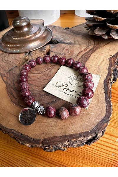 parze doğaltaş Eudialyte (Eudialit) Natural Stone Bracelet
