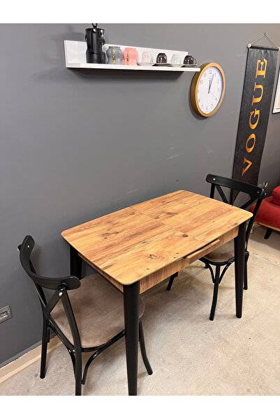 VOGUE TASARIM VE AKSESUAR 60/100 açılıp kapanan büyüyebilen küçük sıcak yemek masası şık mutfak masası