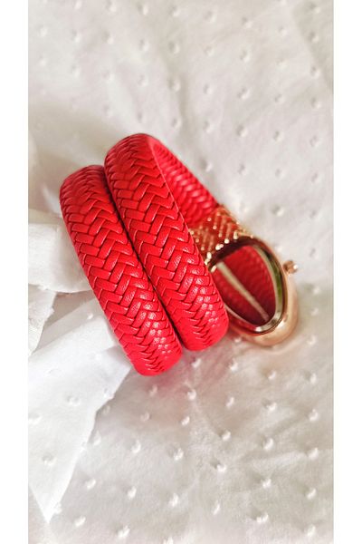 SKMİ Polo White Snake Model, Women's Watch with Storage