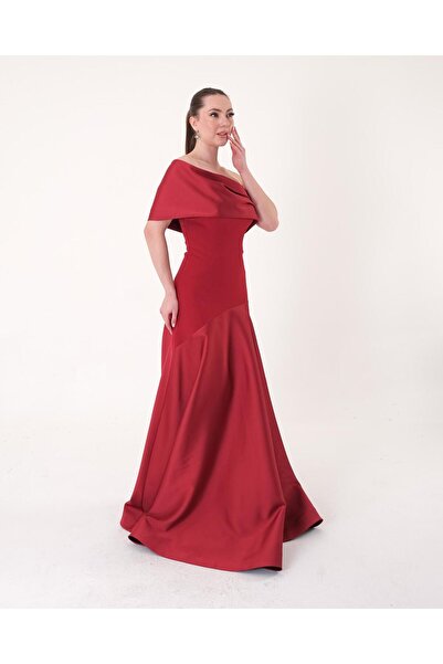 APPELLO KIRMIZI KADIN ABİYE ELBİSE