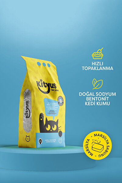 Kityus Marsilya Sabunu Kokulu Sodyum Bentonit Kedi Kumu 5l