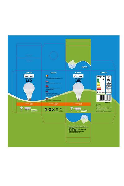 Homelux Spherical LED Bulb, 9W, E14, Sw