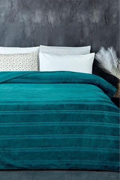 STOREMAX Soft Double Blanket, 180X230 cm Turquoise