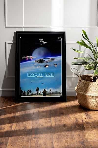 Saturn Επιτραπέζιο Star Wars Rogue με δέκα πλαίσια - Επιτραπέζια αφίσα Space Wars Fim