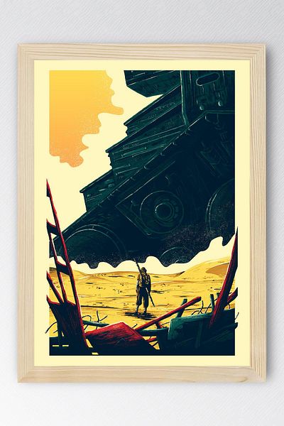 Saturn Pictură înrămată Star Wars - Pictură poster Space Wars Fim
