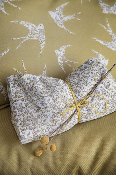 Apricitas HOME Double Bamboo Pique Set Freely Olive - Duvet Cover Pique Set