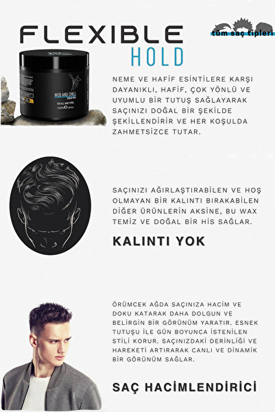 homenter Web And Chill Spider Saç Şekillendirici Wax | Güçlü Tutuş | Parlak Görünüm 130ml