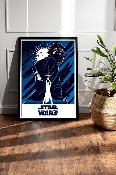 Saturn Επιτραπέζιο με κορνίζα Star Wars - Επιτραπέζια αφίσα Space Wars Fim