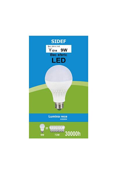 Homelux Spherical LED Bulb, 9W, E14, SC