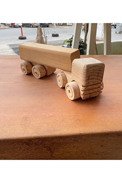 KAMBİYUM Ahşap Oyuncak Dorseli Tır