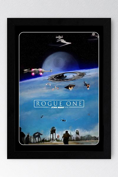 Saturn Επιτραπέζιο Star Wars Rogue με δέκα πλαίσια - Επιτραπέζια αφίσα Space Wars Fim