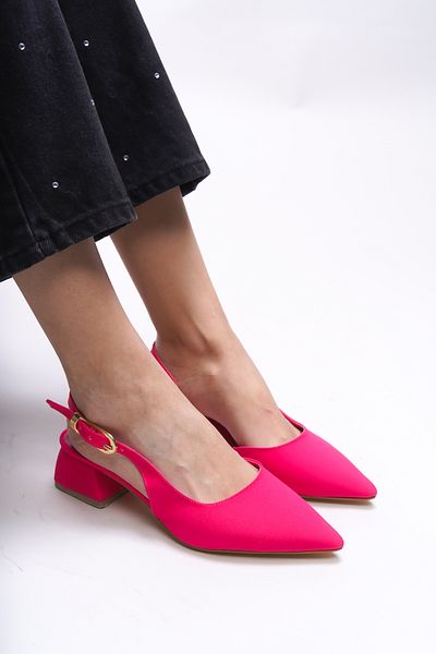 Riccon Iohsevel Matte Fuchsia Women's Heeled Shoes - 0012124