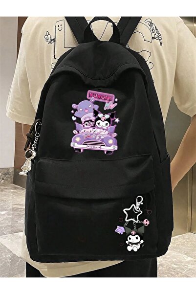 DEEFWEAR Kuromi Μπρελόκ αυτοκινήτου με στάμπα Σχολείο, Μάθηση, Σακίδιο πλάτης...