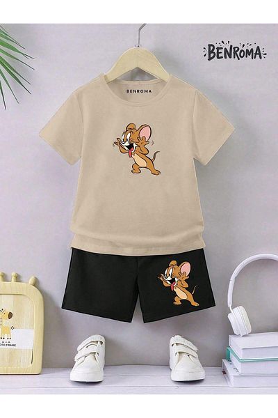 BENROMA Unisex Παιδικό Σετ Σορτς - Character Printed