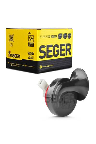 Seger -60B Salyangoz Korna 12V (Dadat), Kalın Ses,Jpt Soket (Dacia, Renault, Citreon, Peugeot)