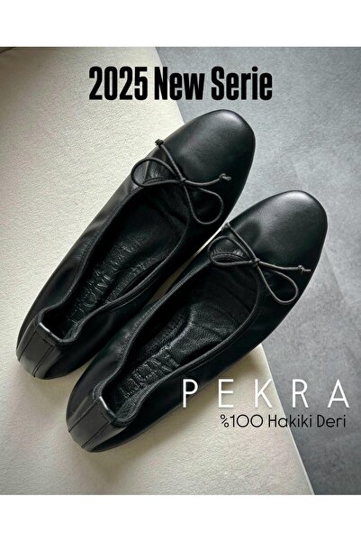 Zuum Pekra 100% натуральна шкіра, жіночі балетки з підборами - чорна шкіра