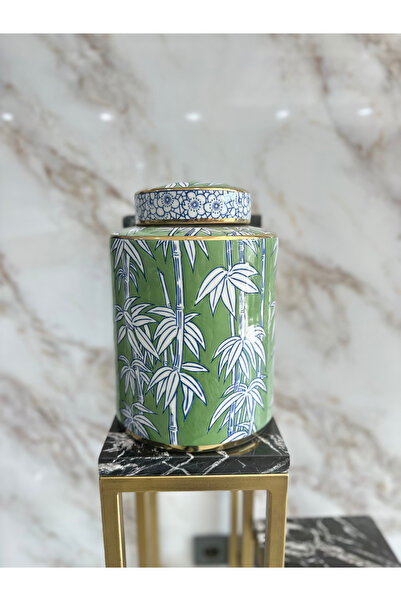 Erden Home Design YEŞİL SERAMİK KÜP DEKORATİF OBJE