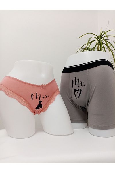 MODA Fun Printed Couple (Boxer-Briefs) Underwear for Husband, Lover Gift for Special Occasions