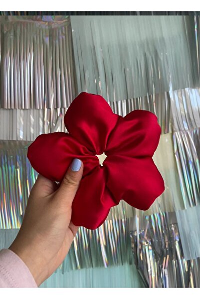 PratikDikisco مشبك بيجل ديزي كبير الحجم من الساتان الأحمر