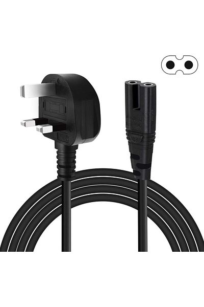 AWH 2 Prong Power Cable for HP Envy/OfficeJet, Canon Pixma/Maxify, Epson, Brother, Sony PS2/PS4