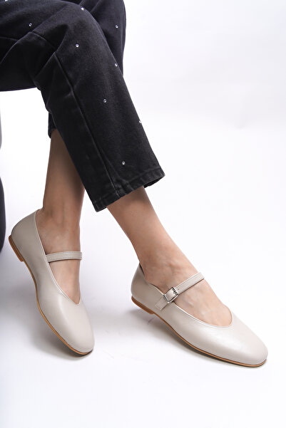 Riccon Libnandra 001292 Model Beige Women's Ballerinas