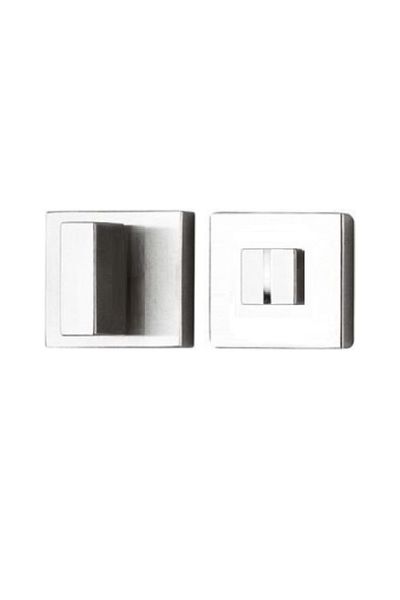 Hafele Bright Chrome 53mm Badge - Square Wc Door Handle