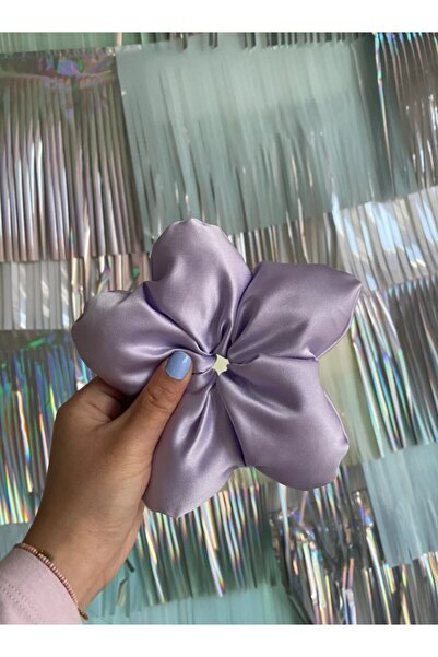 PratikDikisco ليلك ساتان كبير الحجم ديزي سيميت مشبك