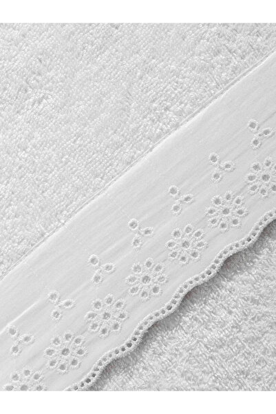 LC Waikiki LCW HOME Вишитий рушник з 100% бавовни, білий, 50x80 см