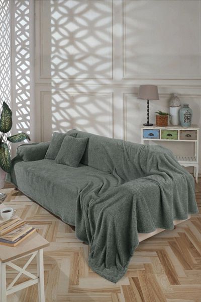 Trade Bazaar Bed Seat Cover & Blanket Soft Textured Cover