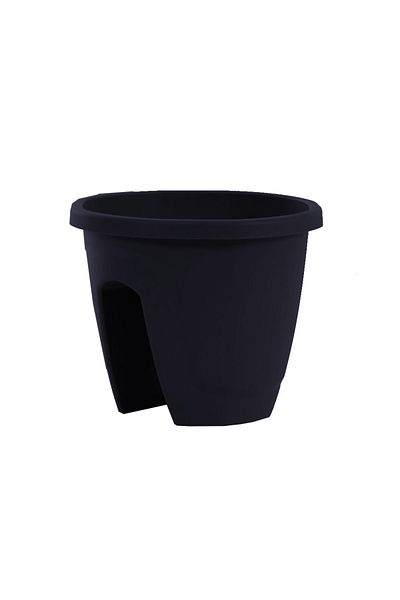 Homelux Emerald pot, 7.5 l, UV treated, anthracite, polypropylene