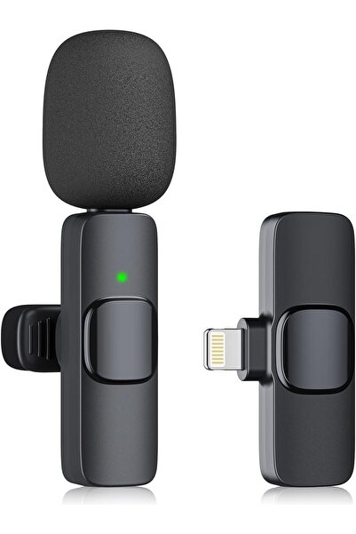 AWH ميكروفون لافاليير لاسلكي للآيفون/الآيباد، توصيل وتشغيل 2.4 جيجاهرتز، تقلي...