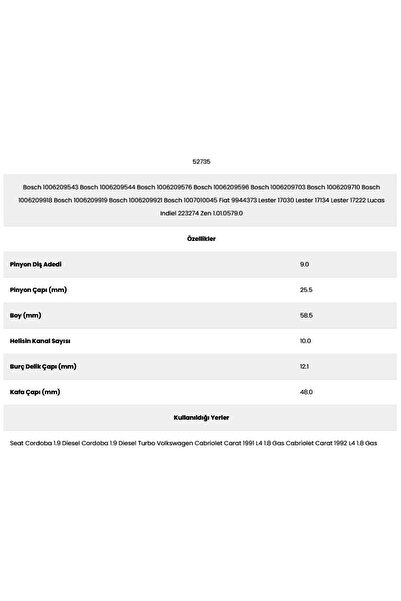 Form Metal 52735 Passat 10 Channel 9 Teeth10062101 Starter Gear