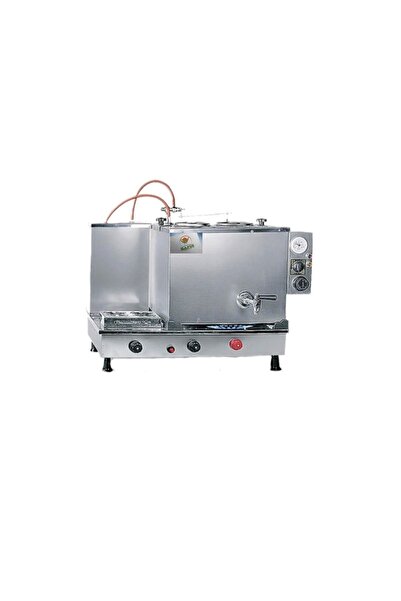 SAFİR 2 demlikli İnoks çay ocağı İnoks Çay Kazanı Elektrik+Doğalgazlı Çay Semaveri CE Belgeli Çay Makinesi