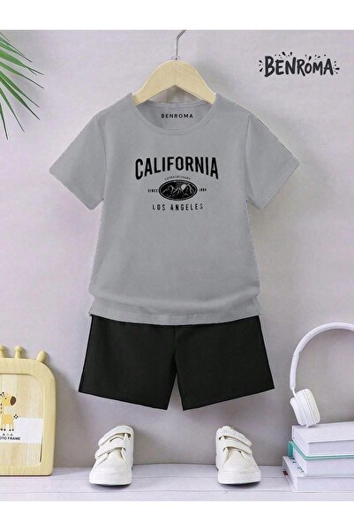 BENROMA Unisex Kids Shorts Set - Character Printed