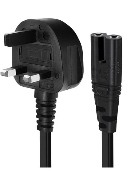 AWH 2 Pin Power Cord Lead for TV, PS3/PS4/PS5, Xbox, Canon Printer, HP Envy (5M/16.4FT).