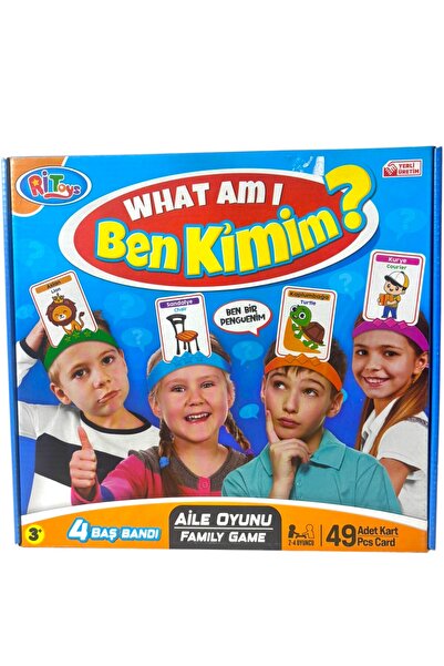 YILDIRIM OYUNCAK Ben Kimim Ben Neyim Kutu Oyunu Türkçe-İngilizce 4 Başlık, 49...