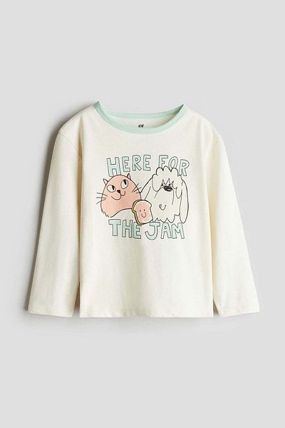 H&M Printed cotton top