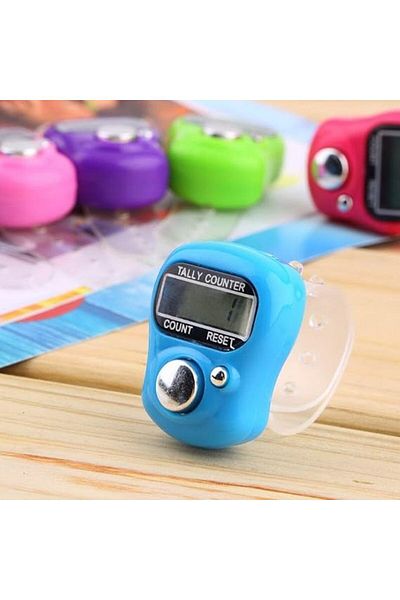 AWH Mini Hand Tally Counter Finger Ring Digital Electronic Head Count,Japa Counter