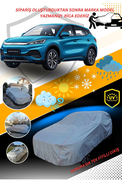 CarGuard BYD Atto3 ile Uyumlu Premium Araba Brandası Miflonlu Oto Branda Çadı...